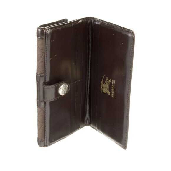 BURBERRY Nylon Colorblock Pattern Continental Wallet - Picture 3 of 3